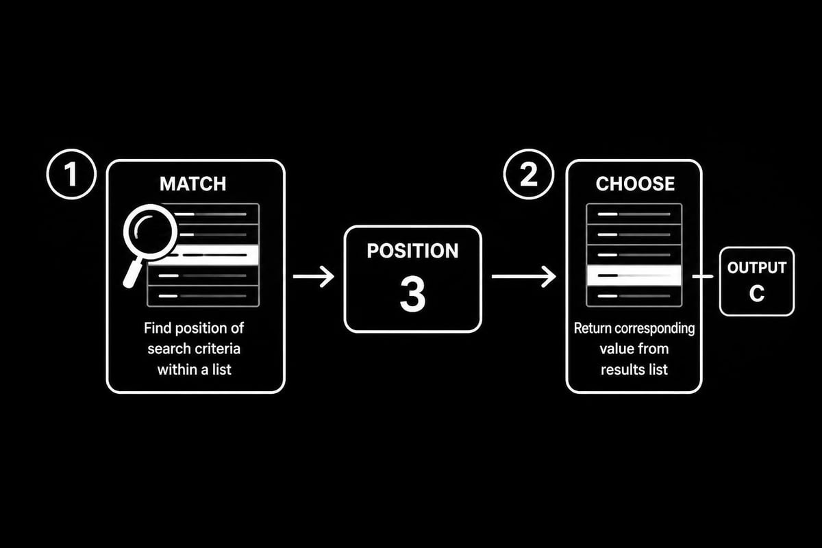 CHOOSE and MATCH combination