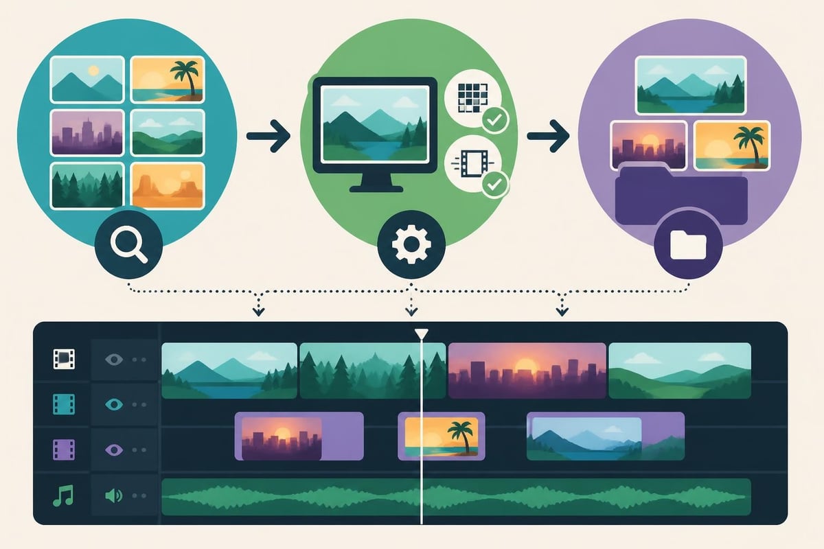 Stock footage integration process