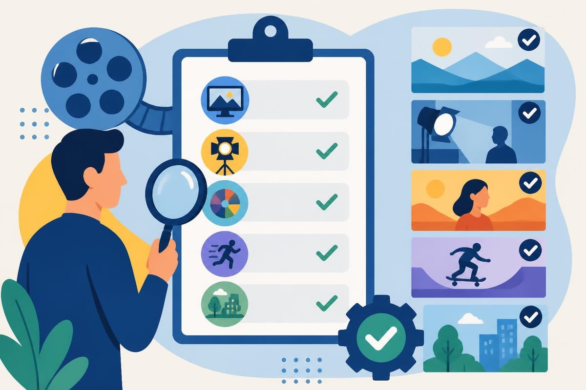 Stock footage quality checklist