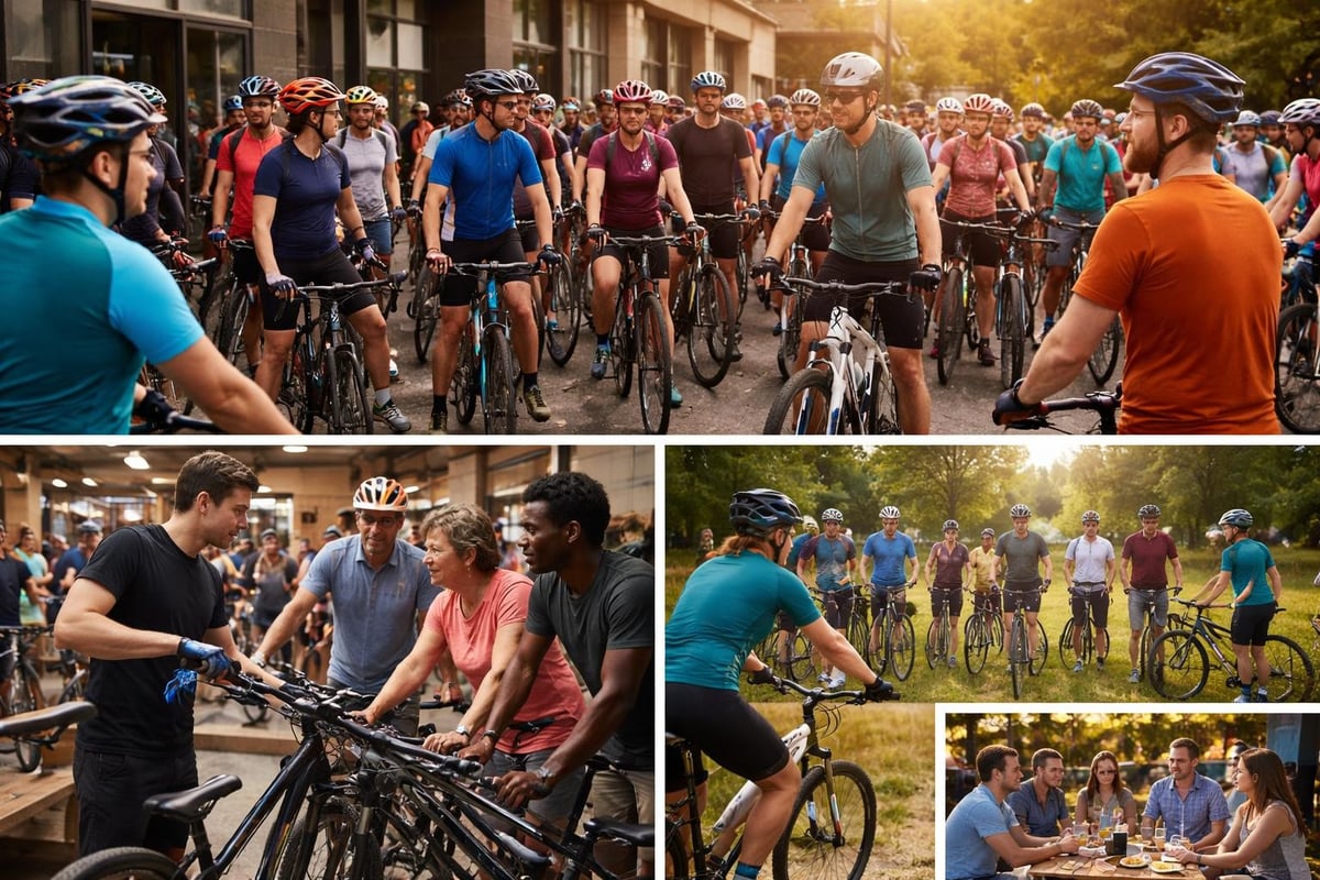 Cycling shop community engagement