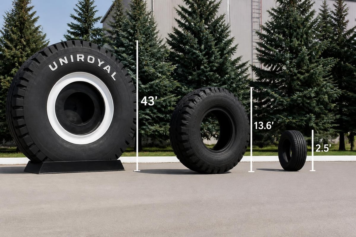 Comparison of tire monuments