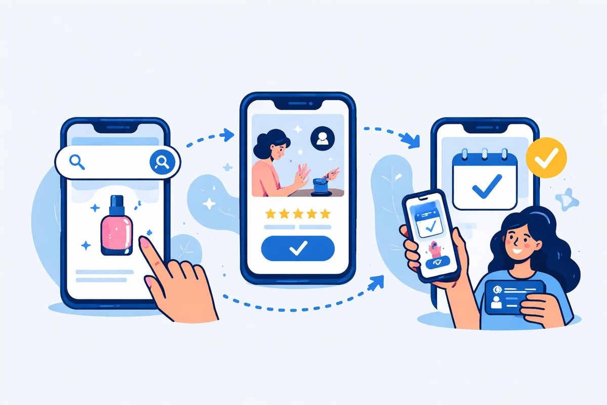 Mobile-first booking behavior