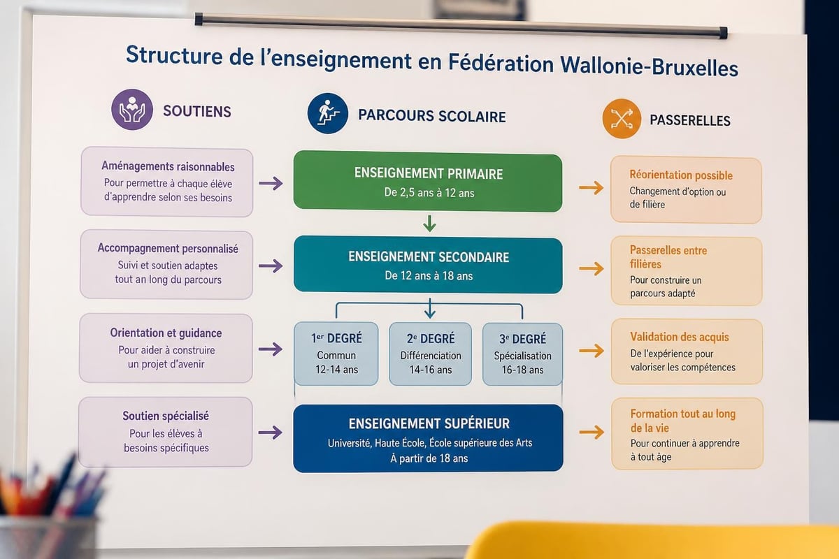 Organisation du système éducatif belge francophone