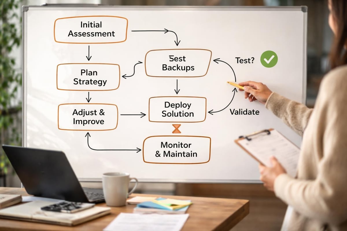Backup workflow process