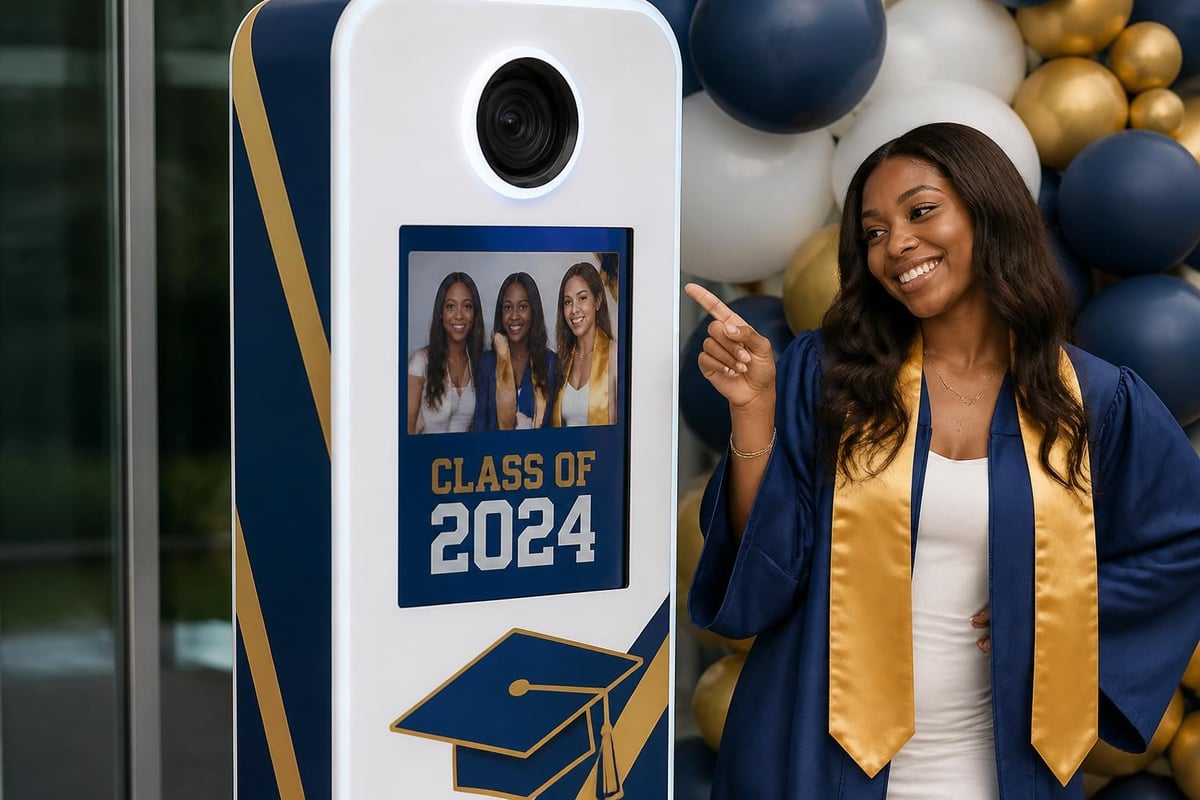 Graduation photo booth customization