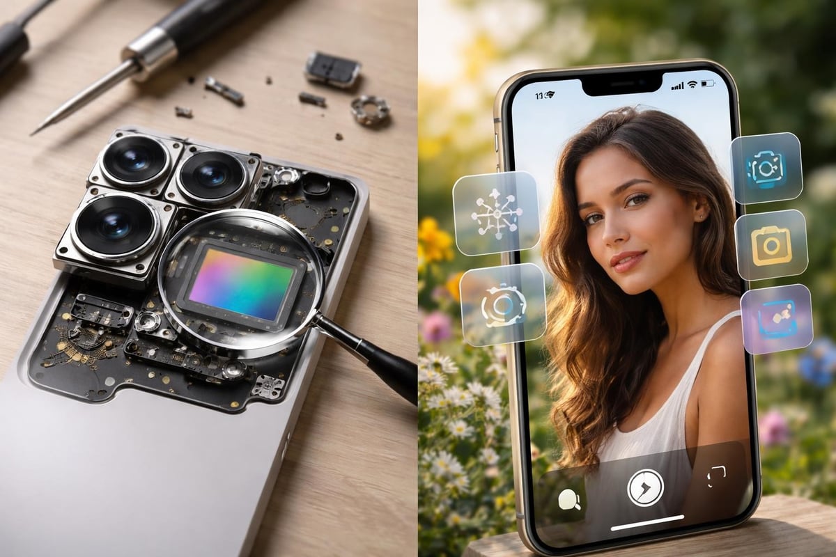 IPhone camera processing comparison