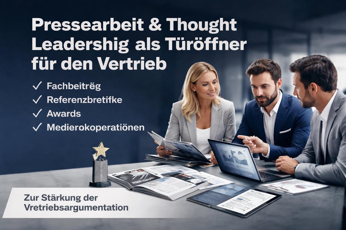 PR-getriebene Vertriebsunterstützung