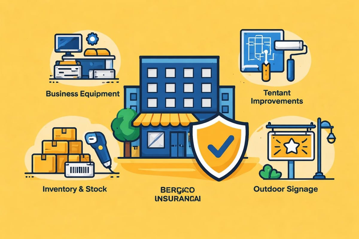 Commercial property insurance coverage components
