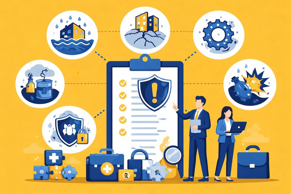 Commercial property insurance exclusions infographic