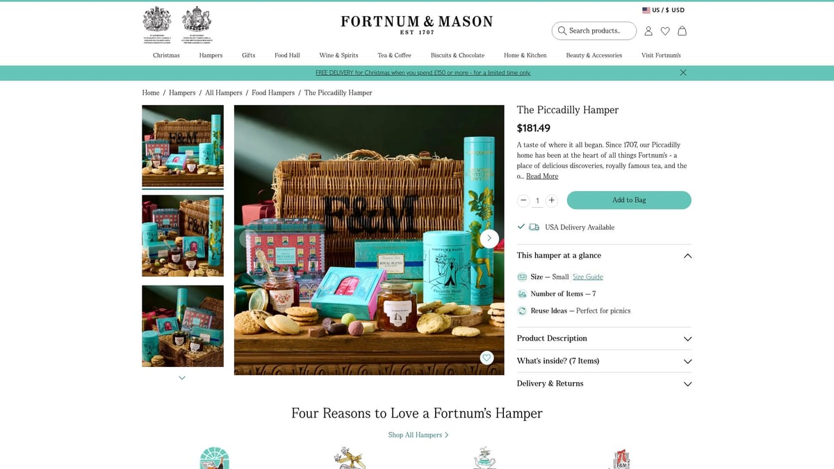 9 Best Food Gift Assortments to Delight in 2025 - Fortnum & Mason The Piccadilly Hamper