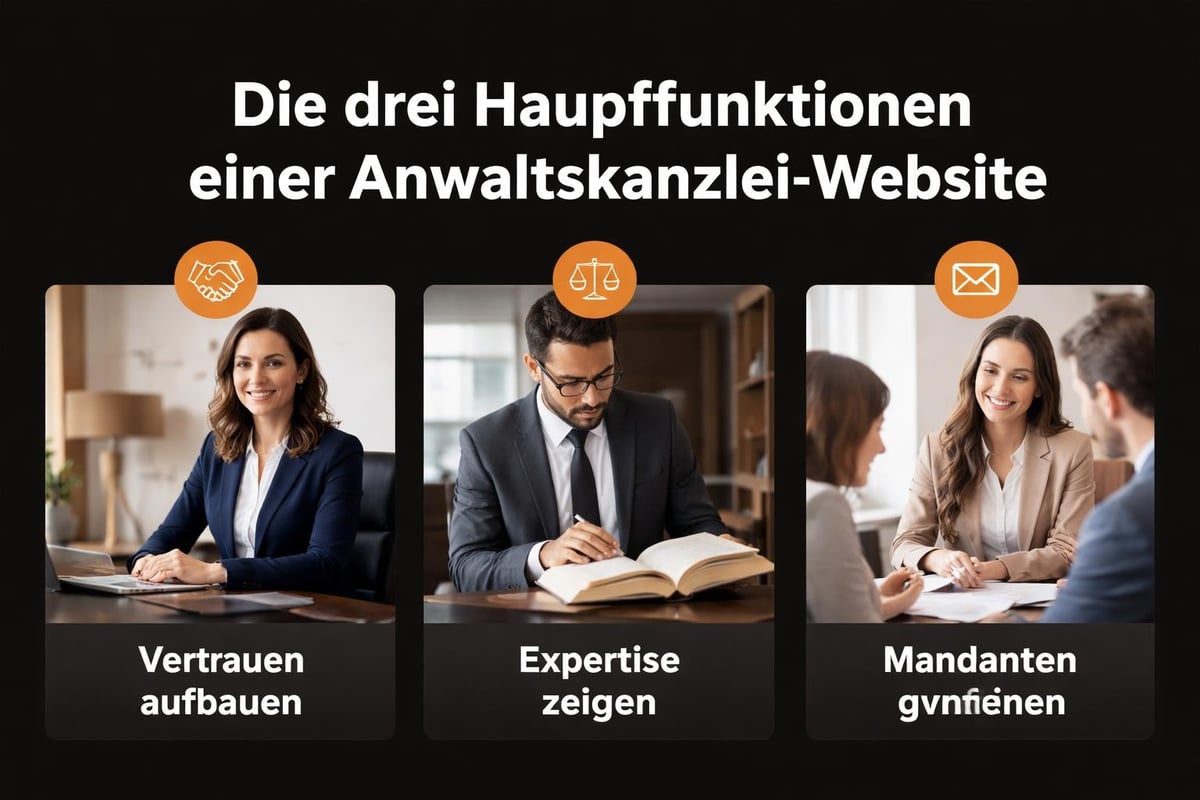 Law firm website core functions
