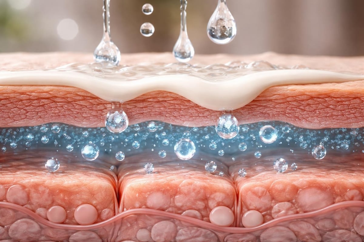 Skincare layering absorption