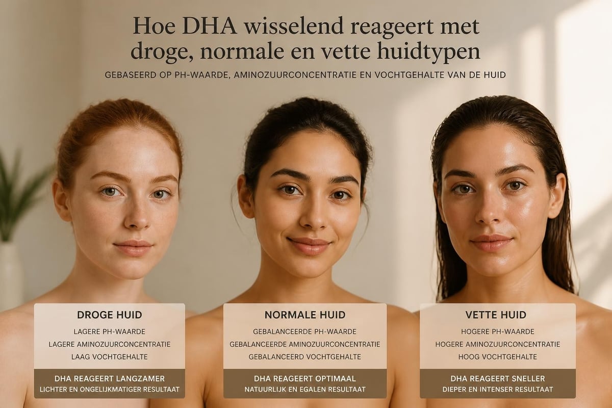 Verschillende huidtypen reageren verschillend