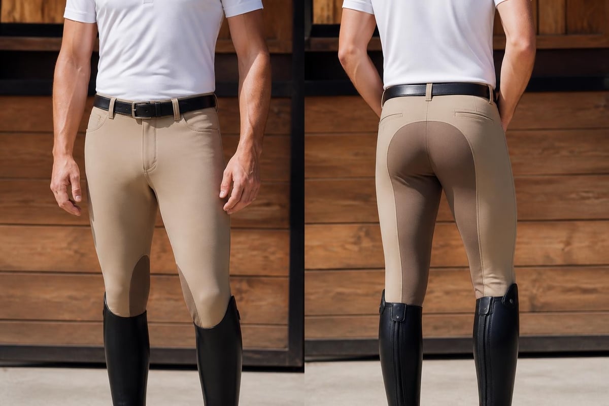Riding pant fit zones