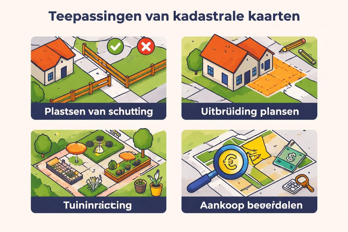 Toepassingsgebieden kadastrale kaart