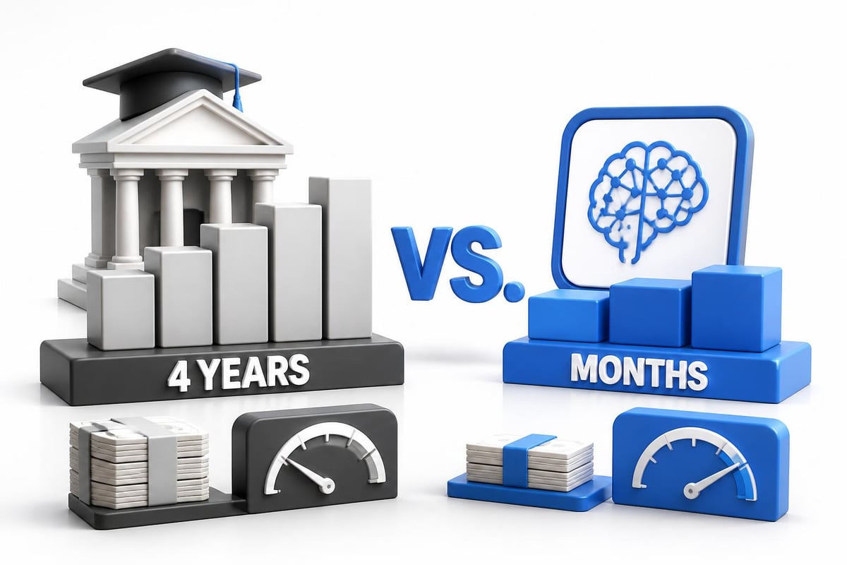 Career degree pathway comparison