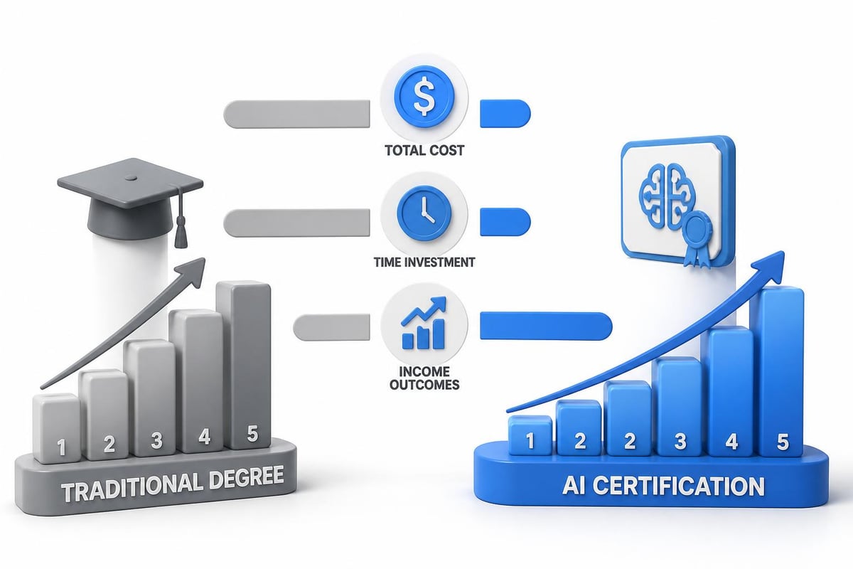 Career degree ROI comparison