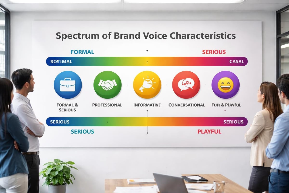 Brand voice development spectrum