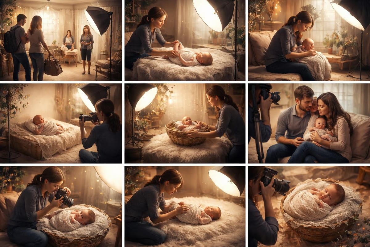 Newborn session workflow