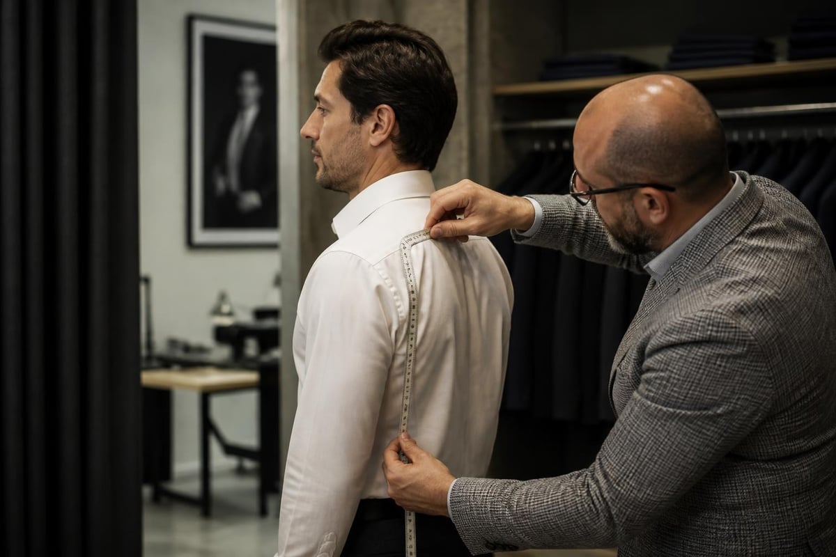 Bespoke tailoring measurement process