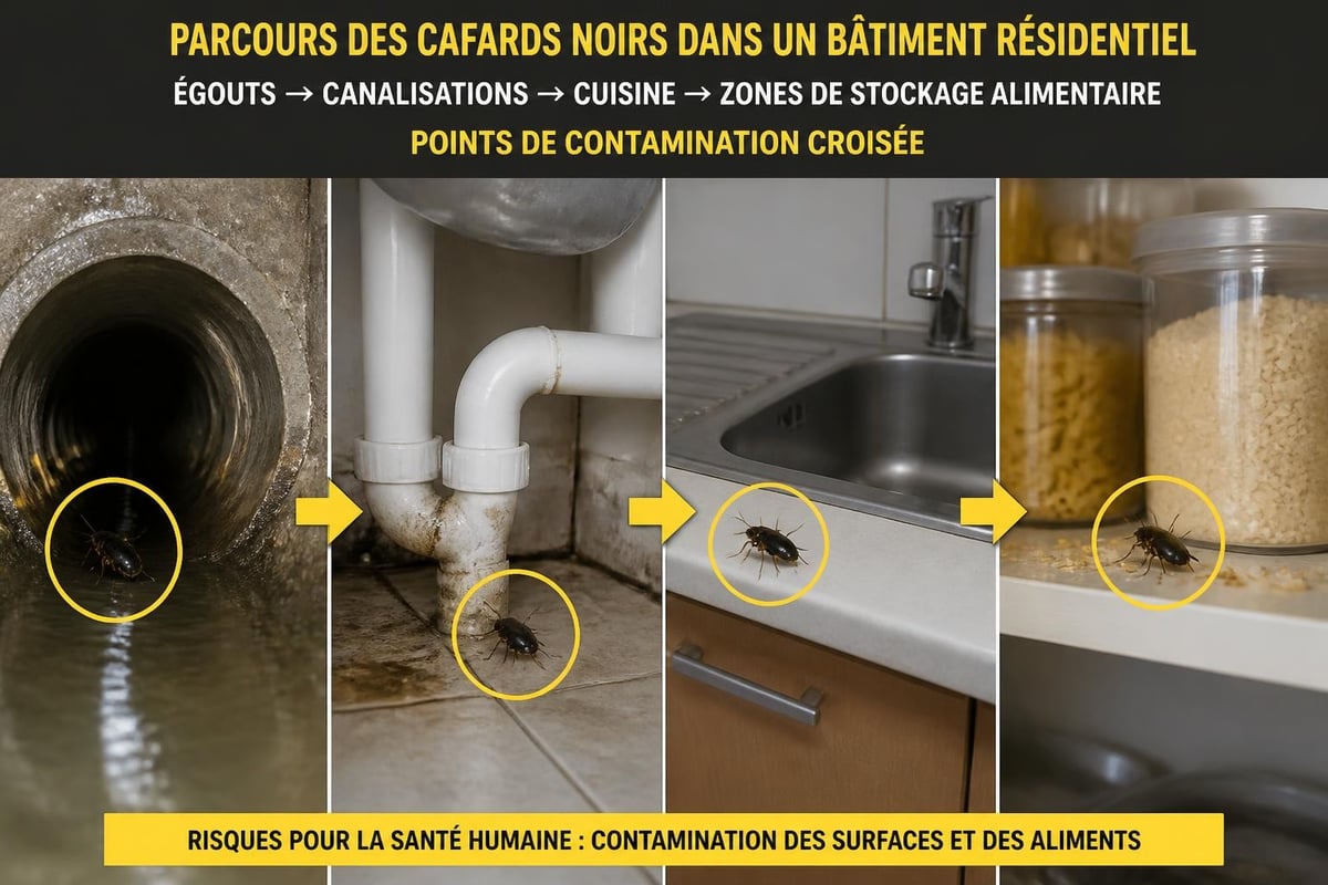 Cycle de transmission des pathogènes