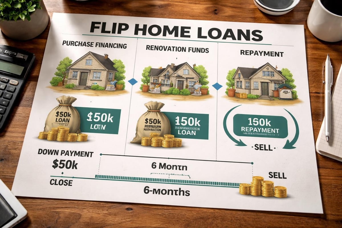 Flip home loan components