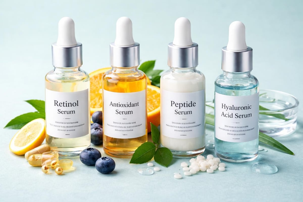 Active ingredients in anti-aging serums