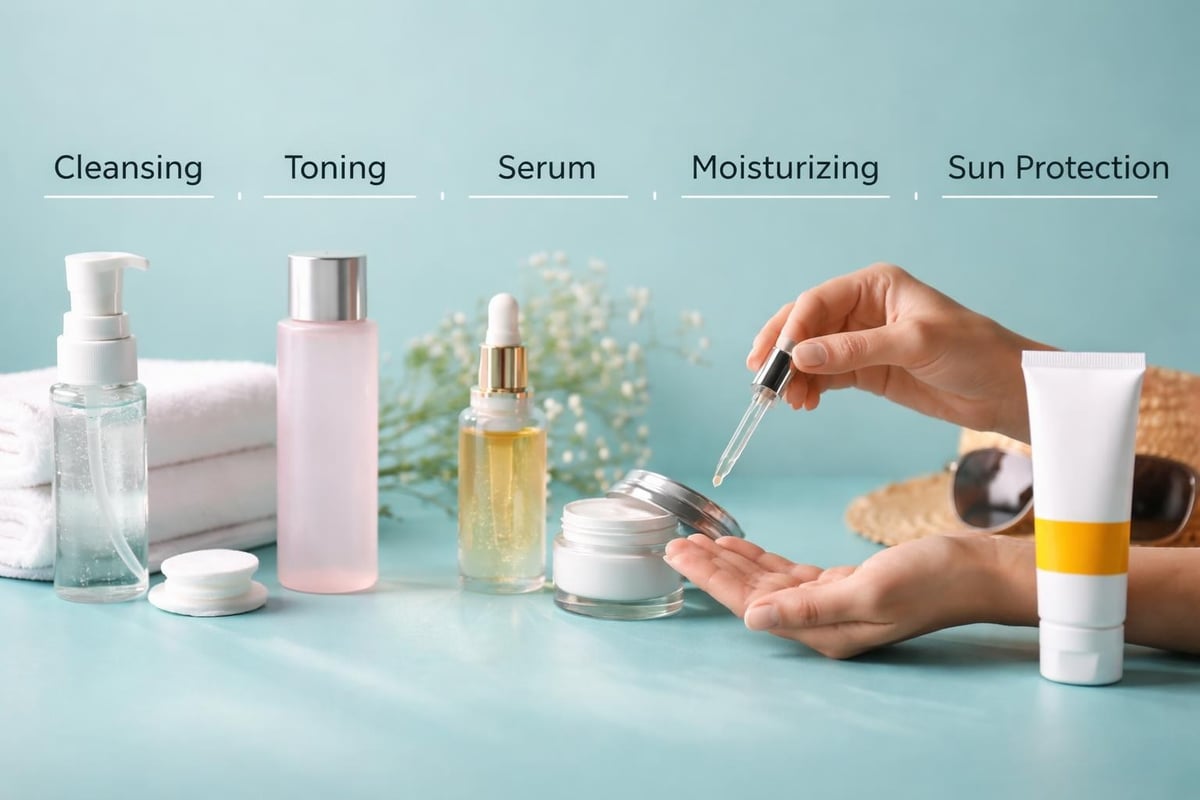 Layering skincare products