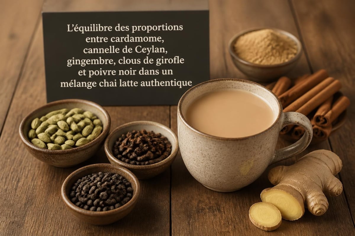 Composition d'épices pour chai latte