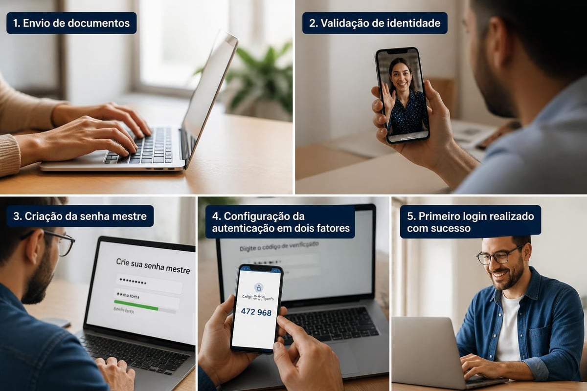 Passo a passo de configuração inicial do certificado digital na nuvem