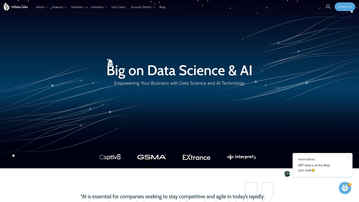 7 Essential Machine Learning App Development Company Picks 2026 - InData Labs