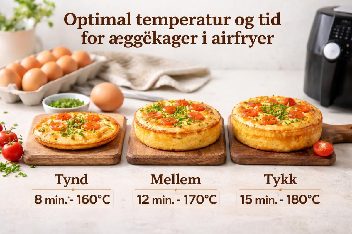 Airfryer temperature settings and timing