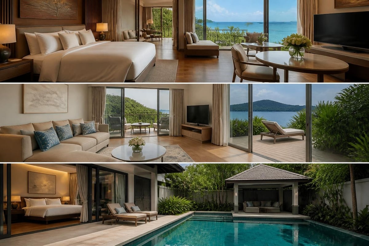 Luxury resort room categories