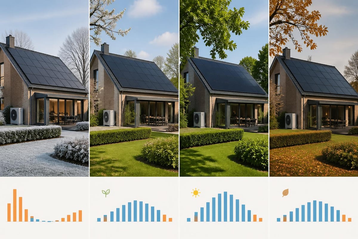 Energieopwekking en verbruik per seizoen