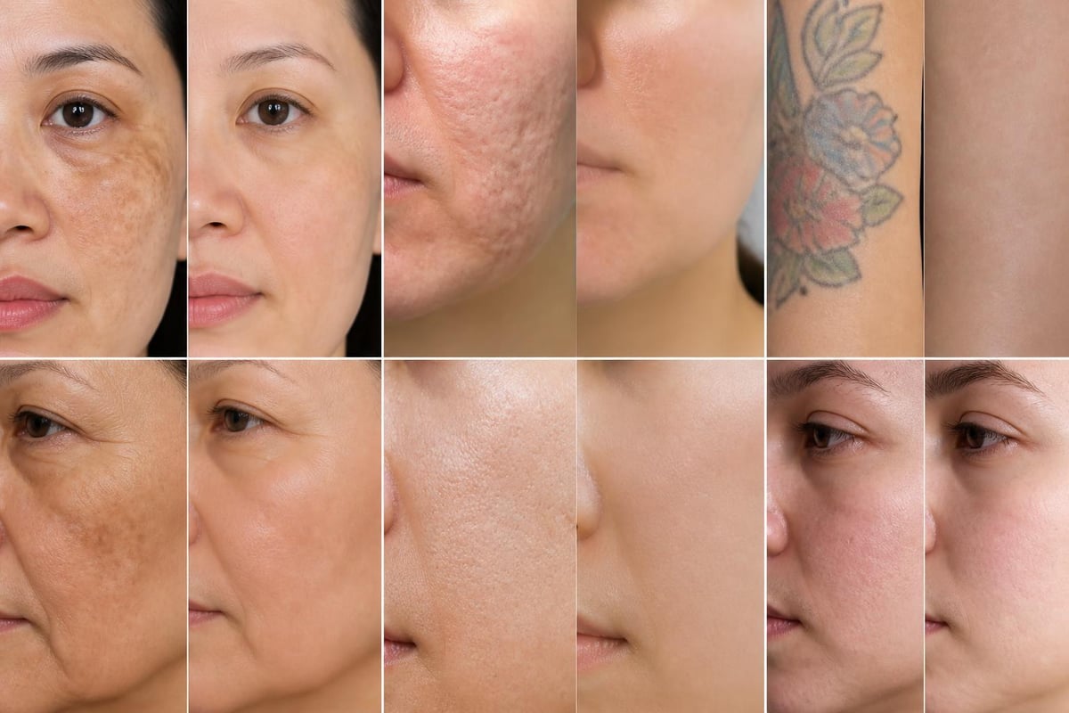 Pico laser treatment applications