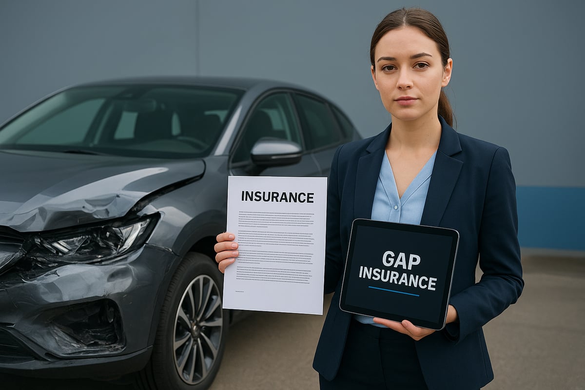 Young professional reviewing vehicle gap insurance documents
