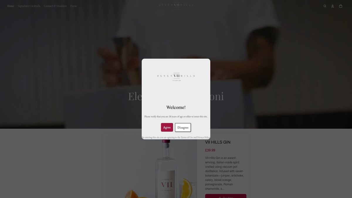 7 Botanicals Gin Da Provare Nel 2026 Per Un Gusto Unico - 6. VII Hills Italian Dry Gin