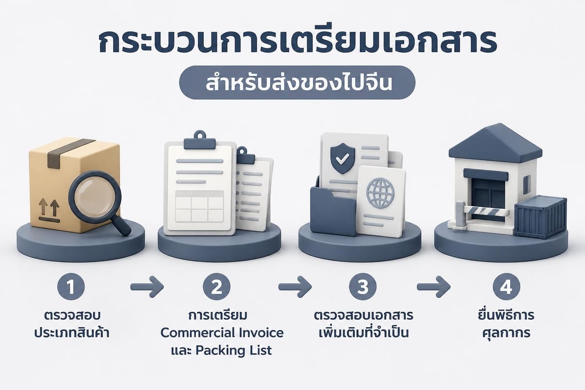 ขั้นตอนการเตรียมเอกสารส่งออก