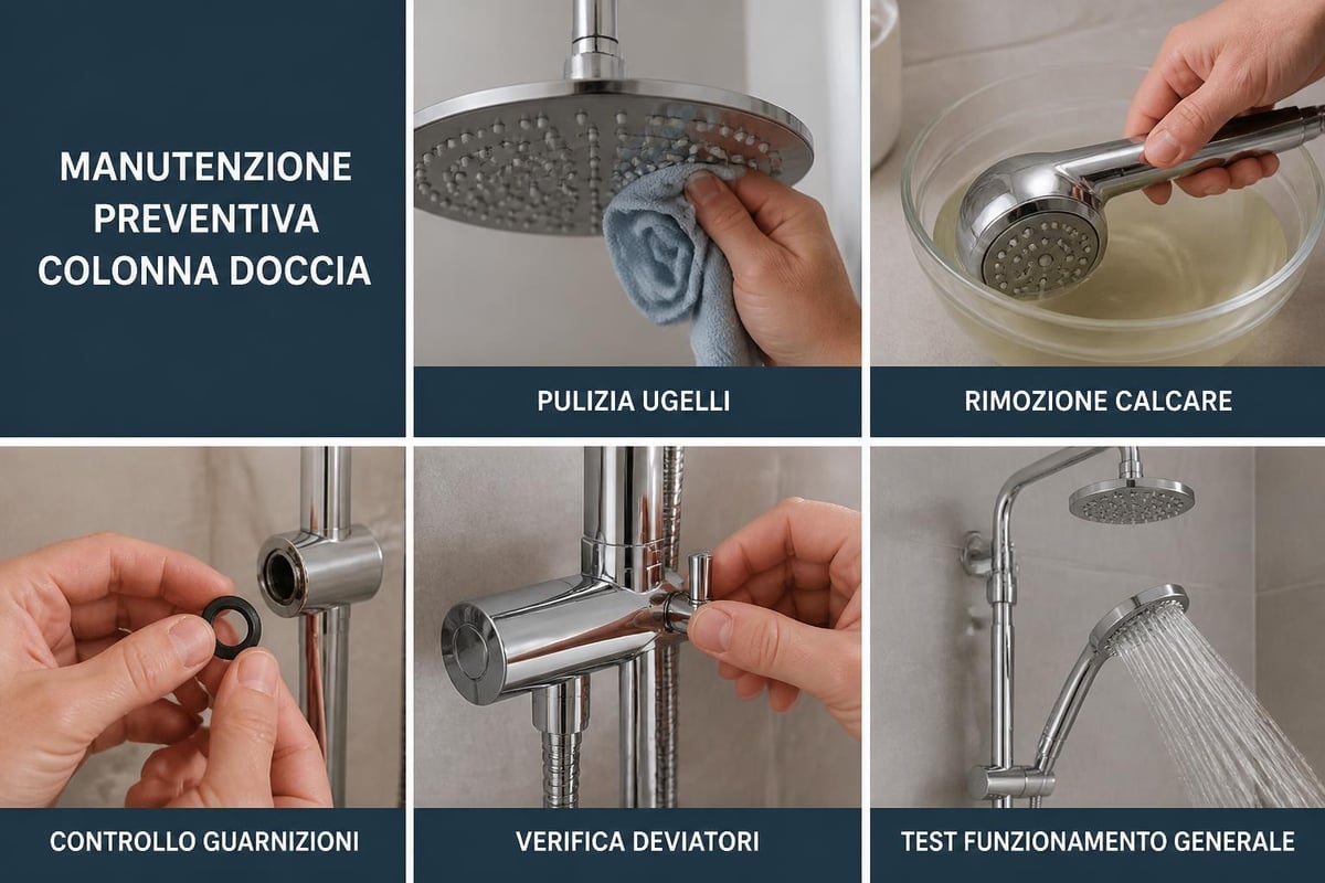 Manutenzione componenti doccia