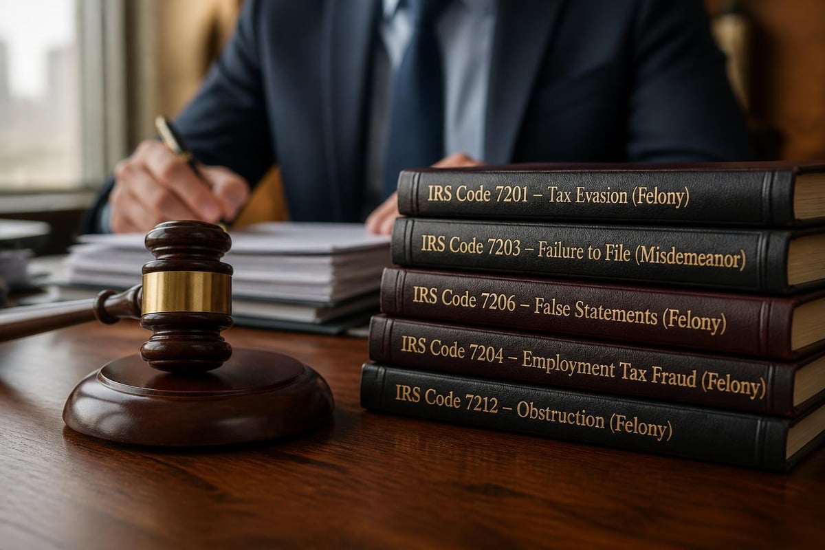 Federal tax crimes and their penalties