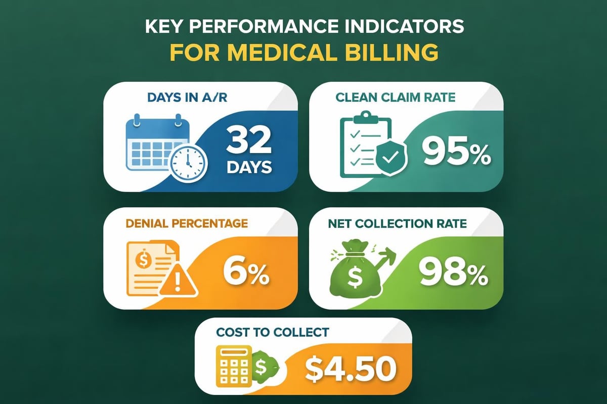 Revenue cycle KPIs dashboard