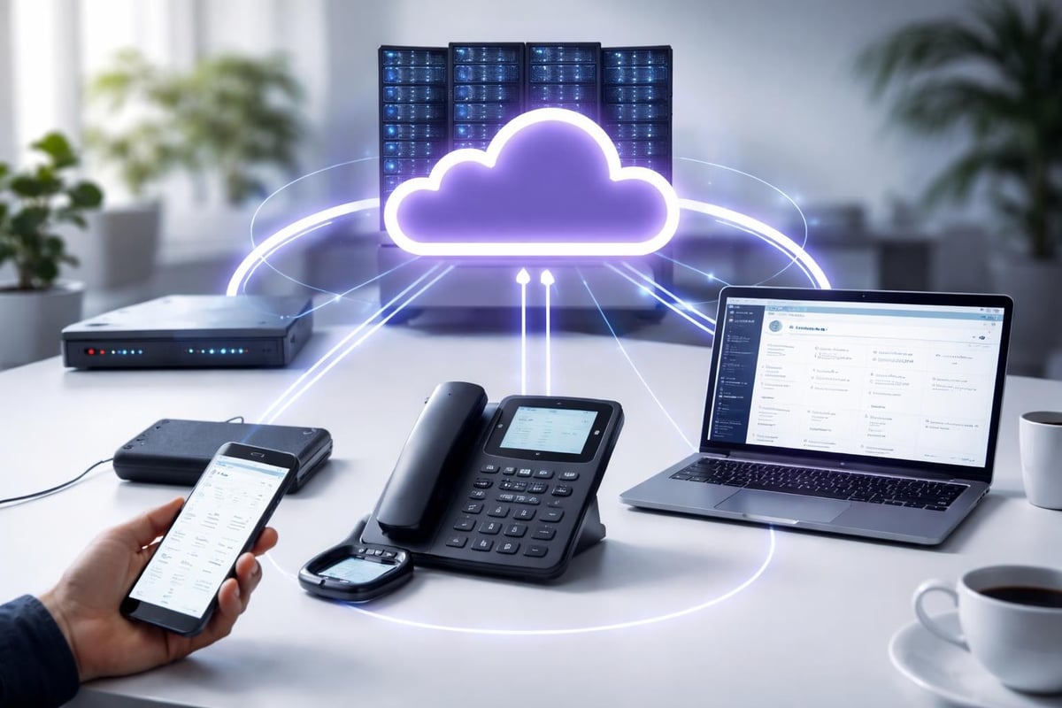 Hosted phone solution architecture
