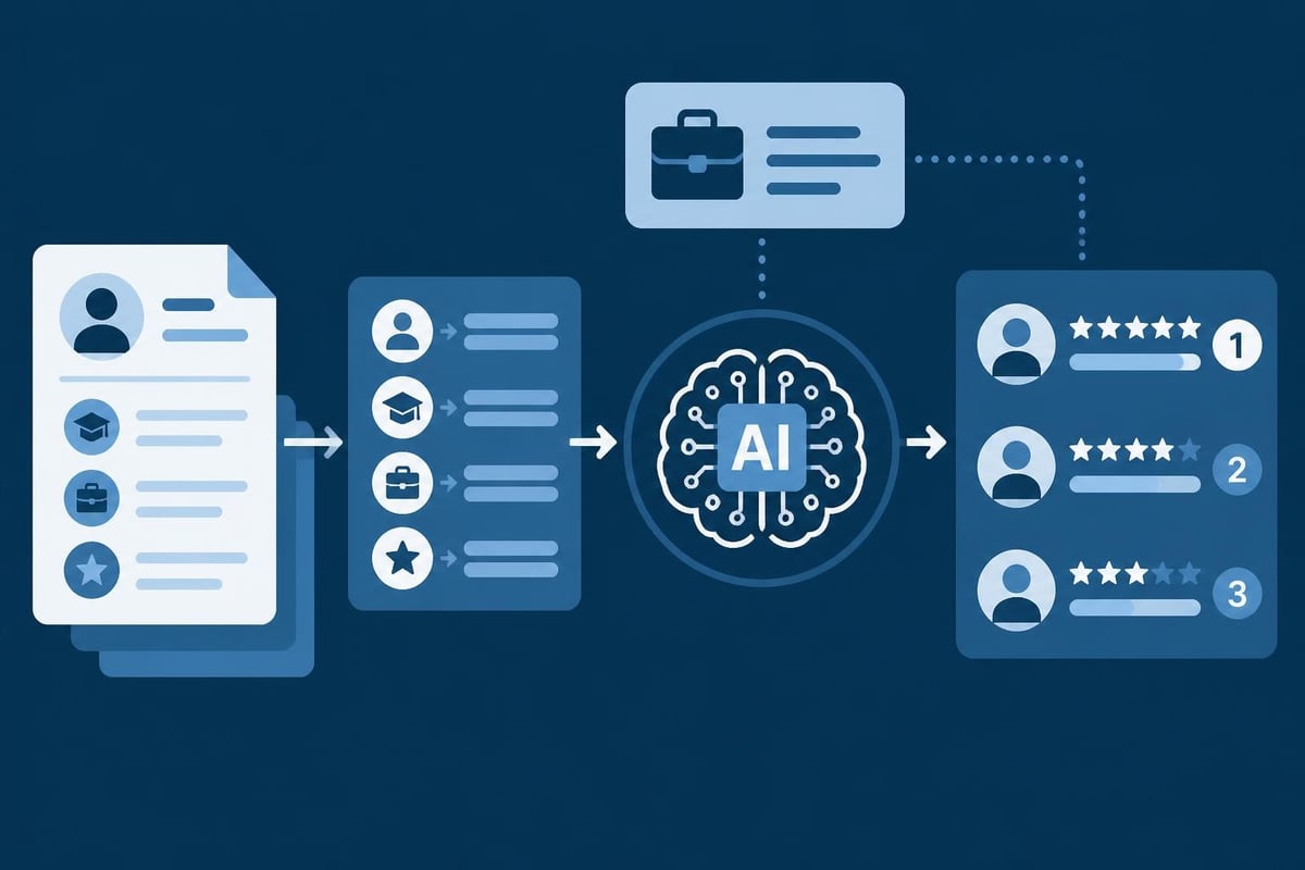 AI matching process flow
