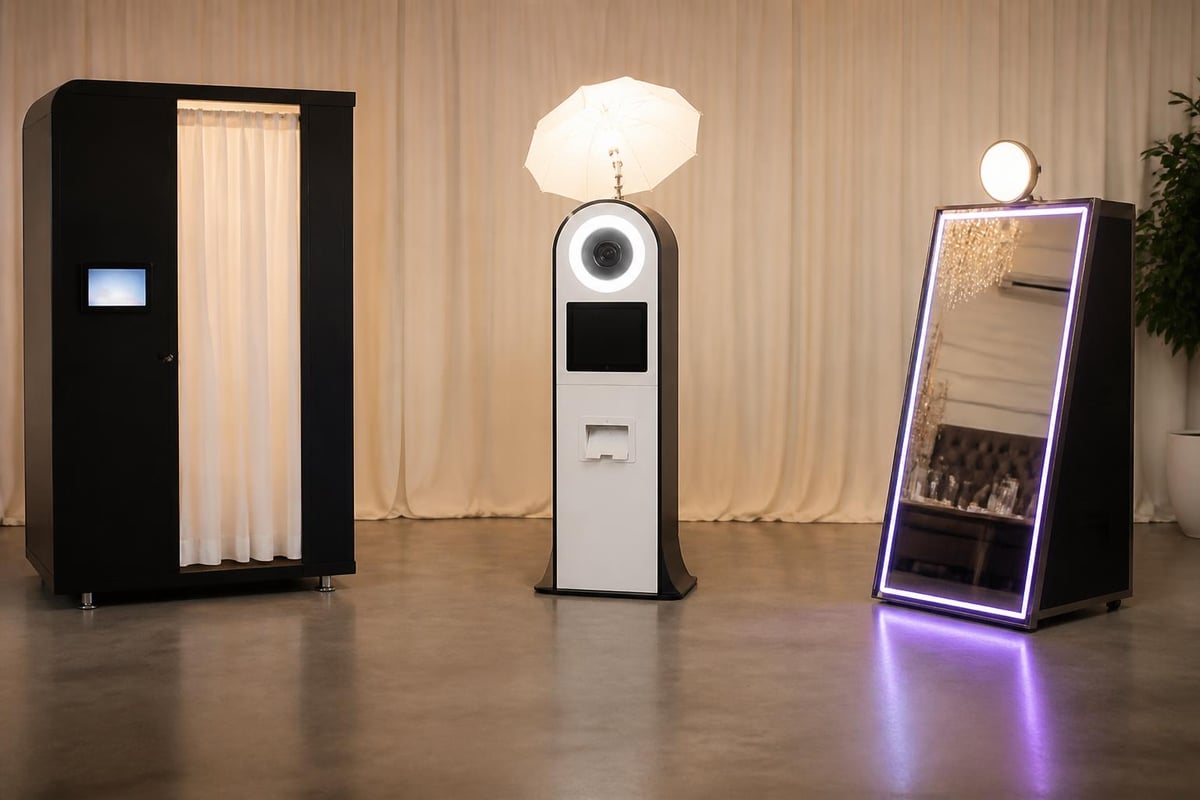 Photo machine rental features comparison