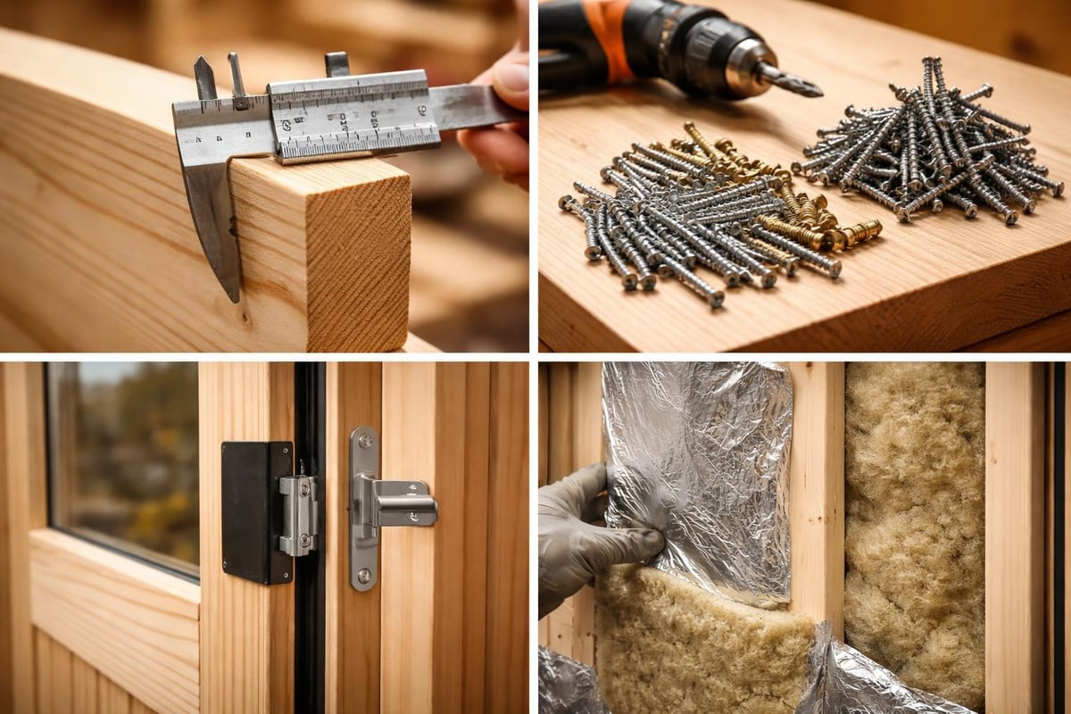 Sauna construction quality indicators