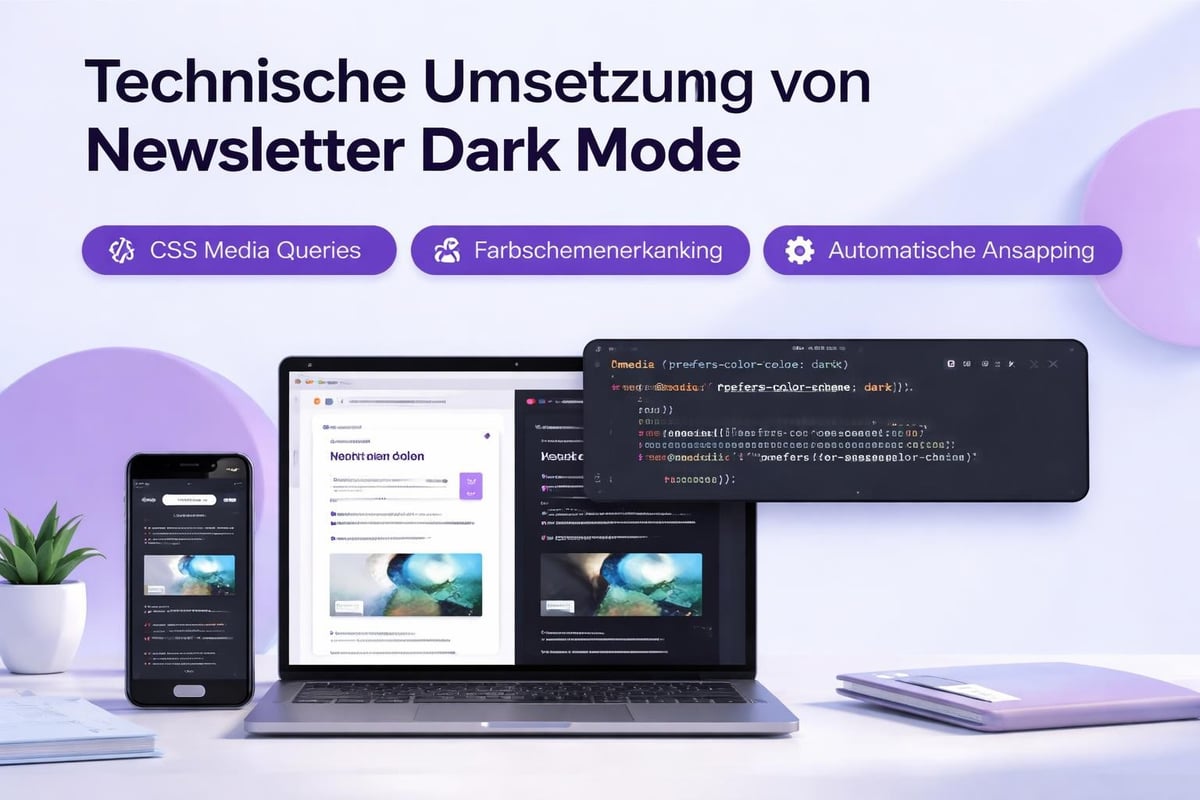 Newsletter Dark Mode Umsetzung