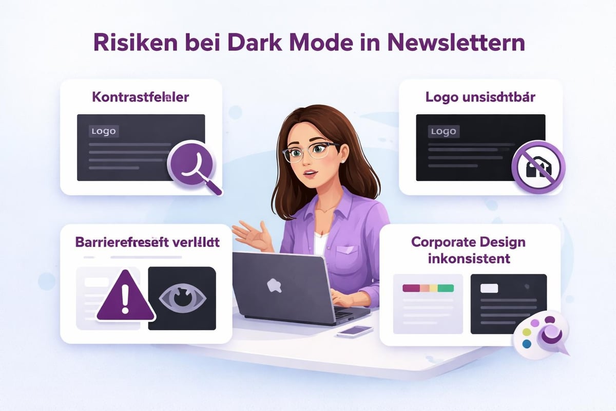 Newsletter Dark Mode Risiken