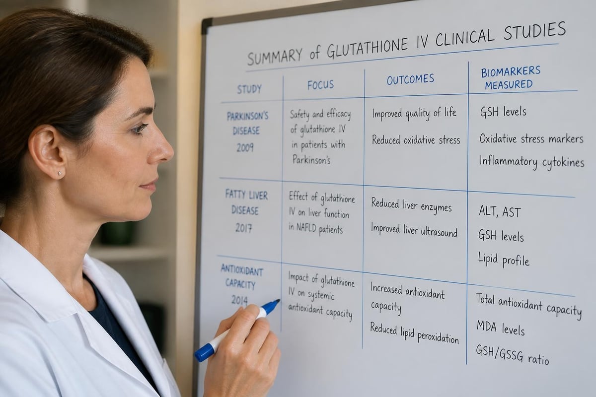 Clinical evidence for glutathione IV