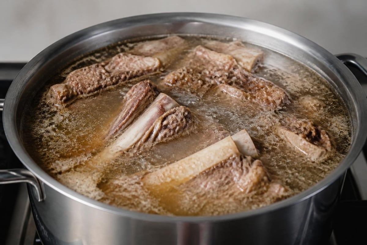 Tahapan membuat kaldu bakso