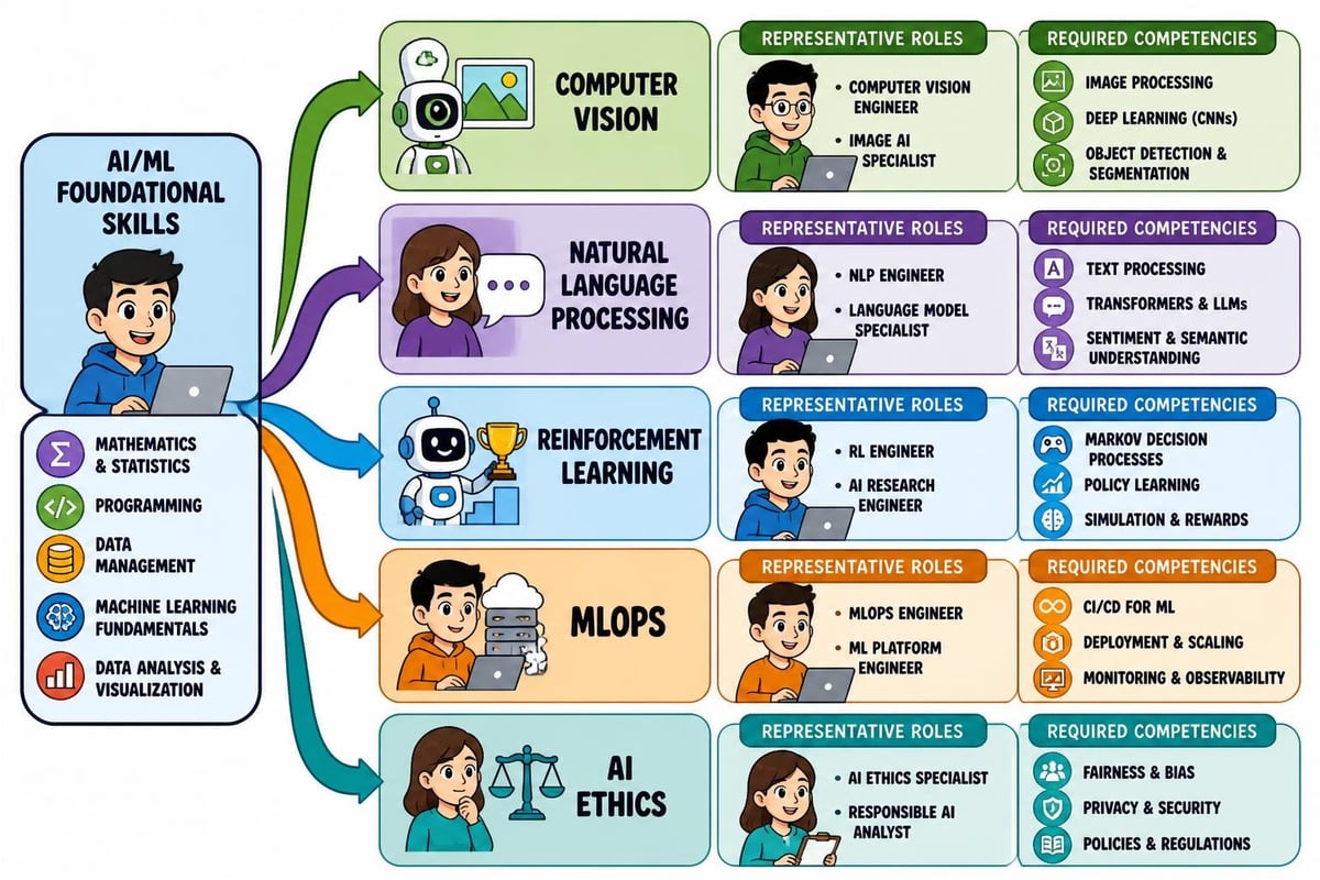 AI ML specialization paths